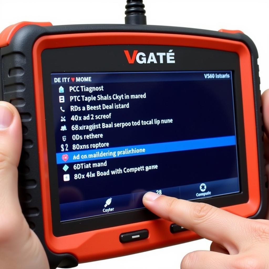 Vgate VS600 displaying diagnostic trouble codes