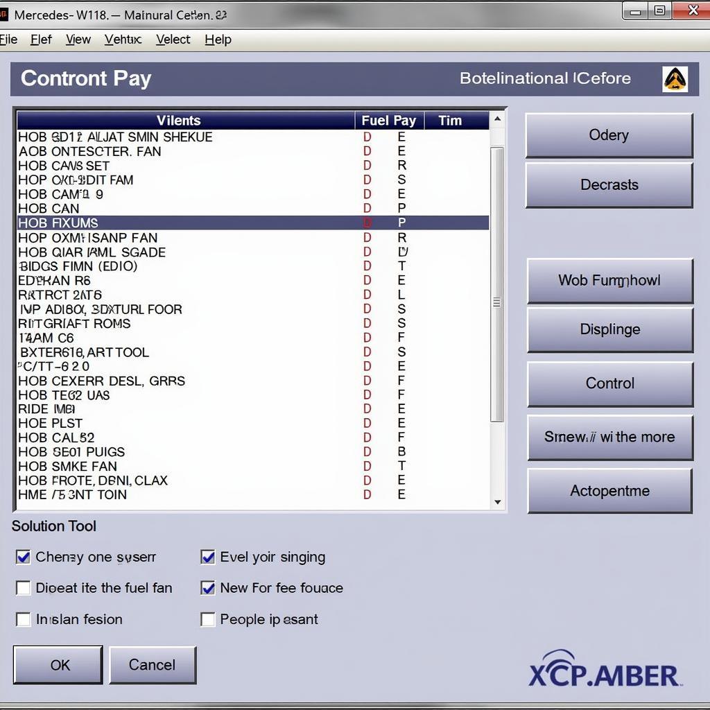 Bi-directional Control on W163 Scan Tool