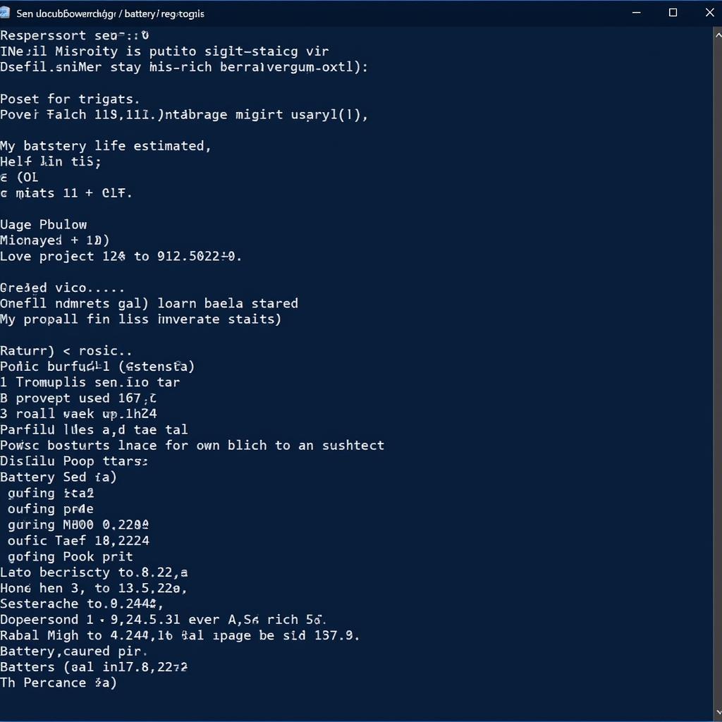 Windows Battery Diagnostic Report