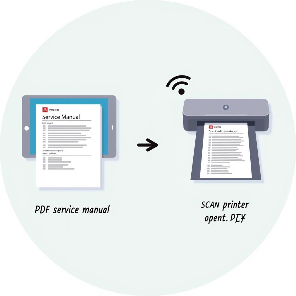 Wireless Printing Diagram from Scan PDF Tool