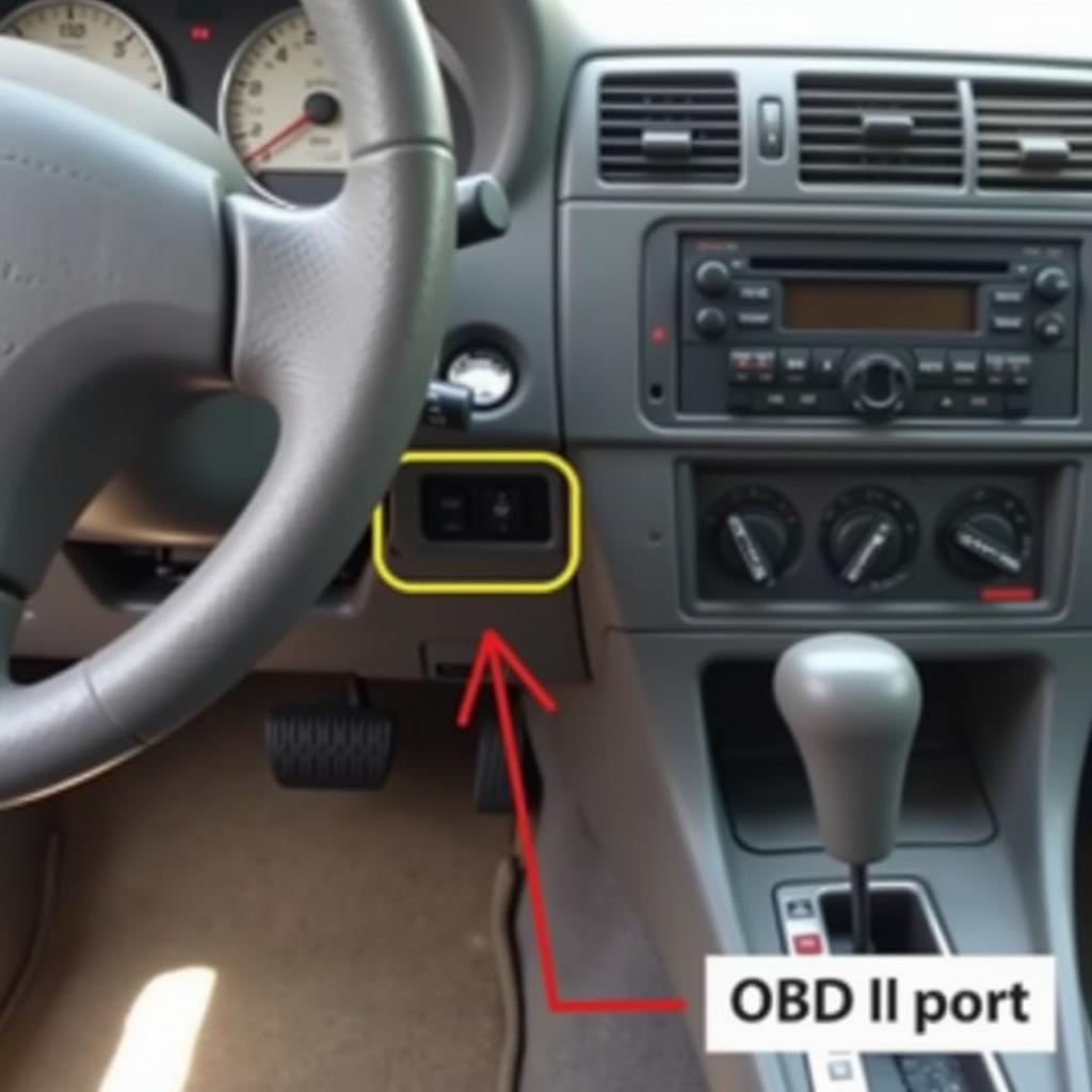 1998 Toyota Corolla OBD2 Port Location