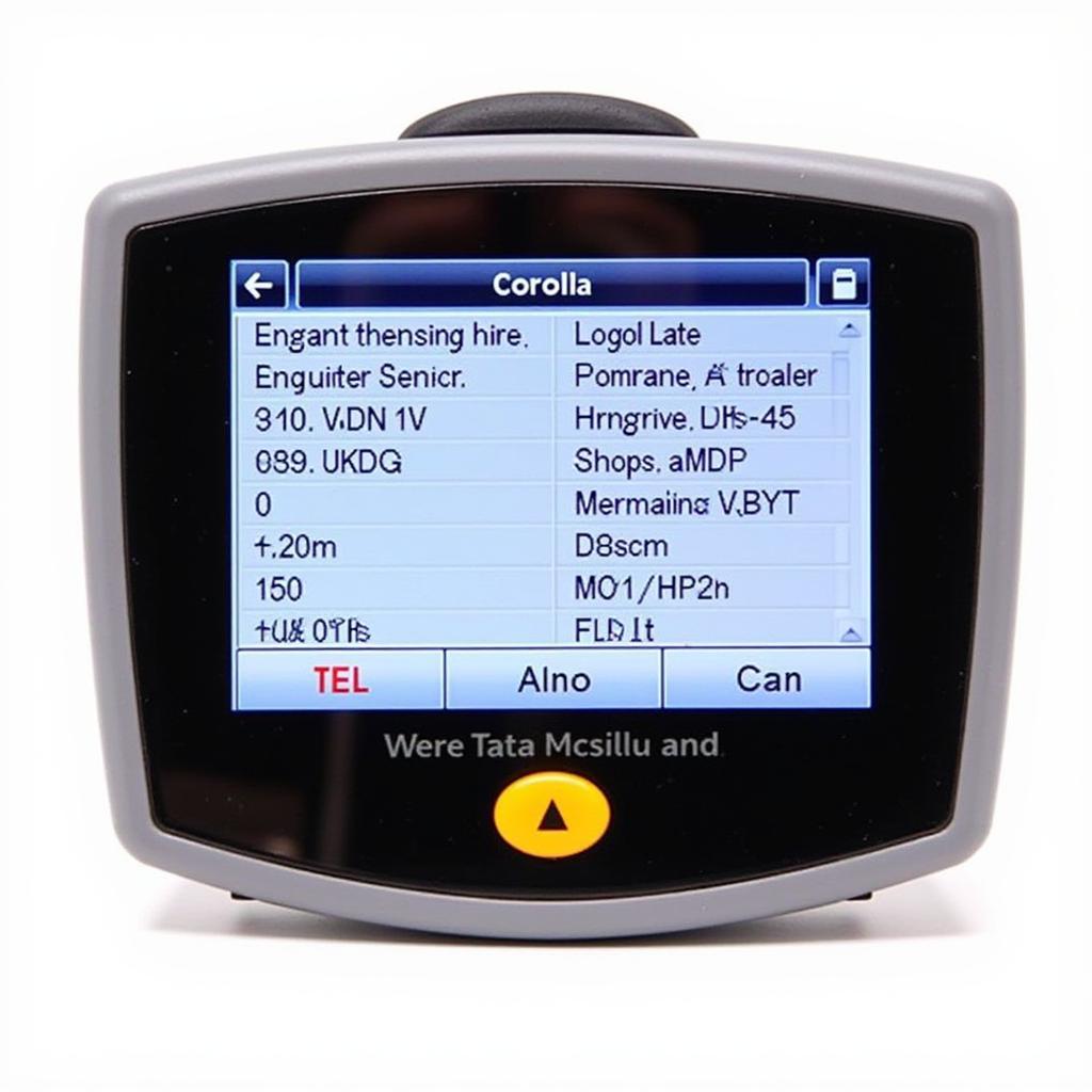 2003 Corolla Scan Tool Live Data