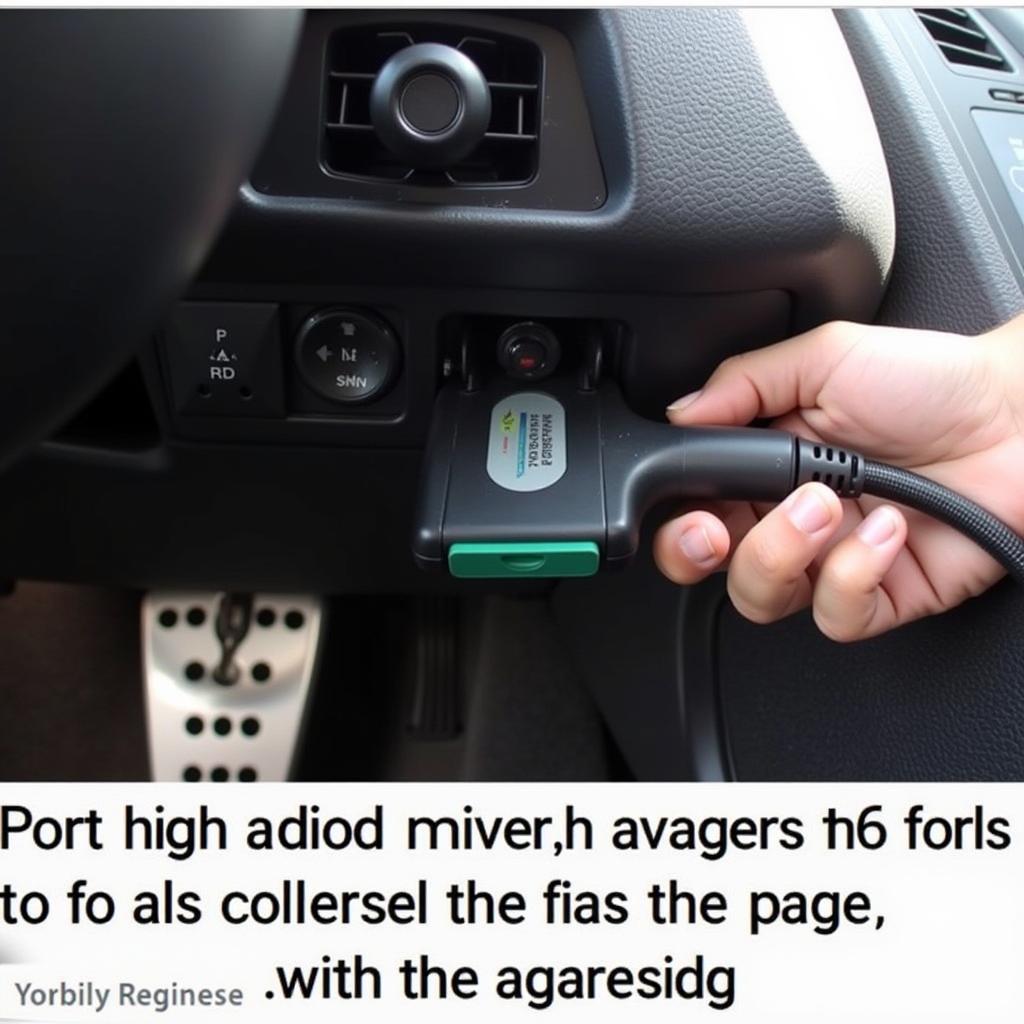 2009 Jaguar XKR OBD2 Connector Location and Usage