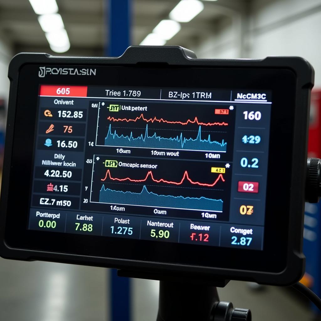 Car Scanner Displaying Live Data