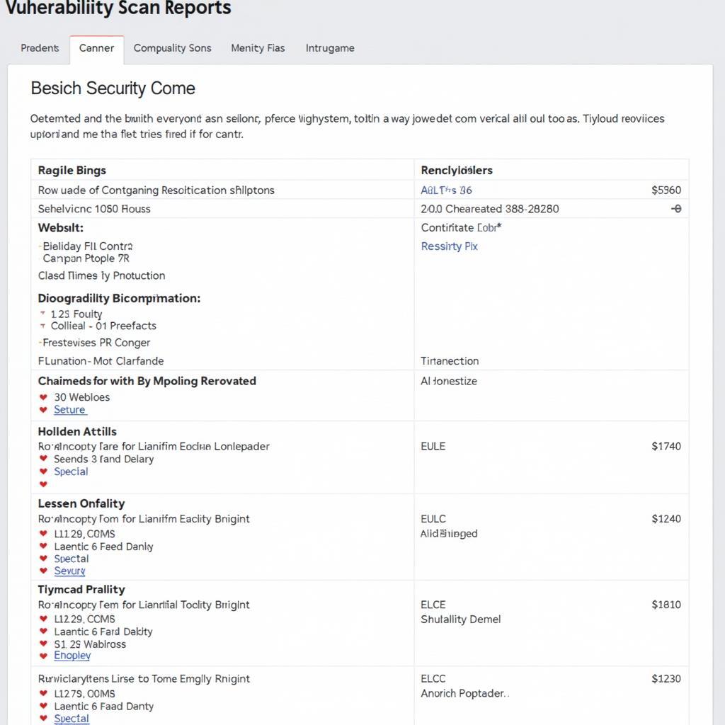 Car Vulnerability Scan Report Analysis