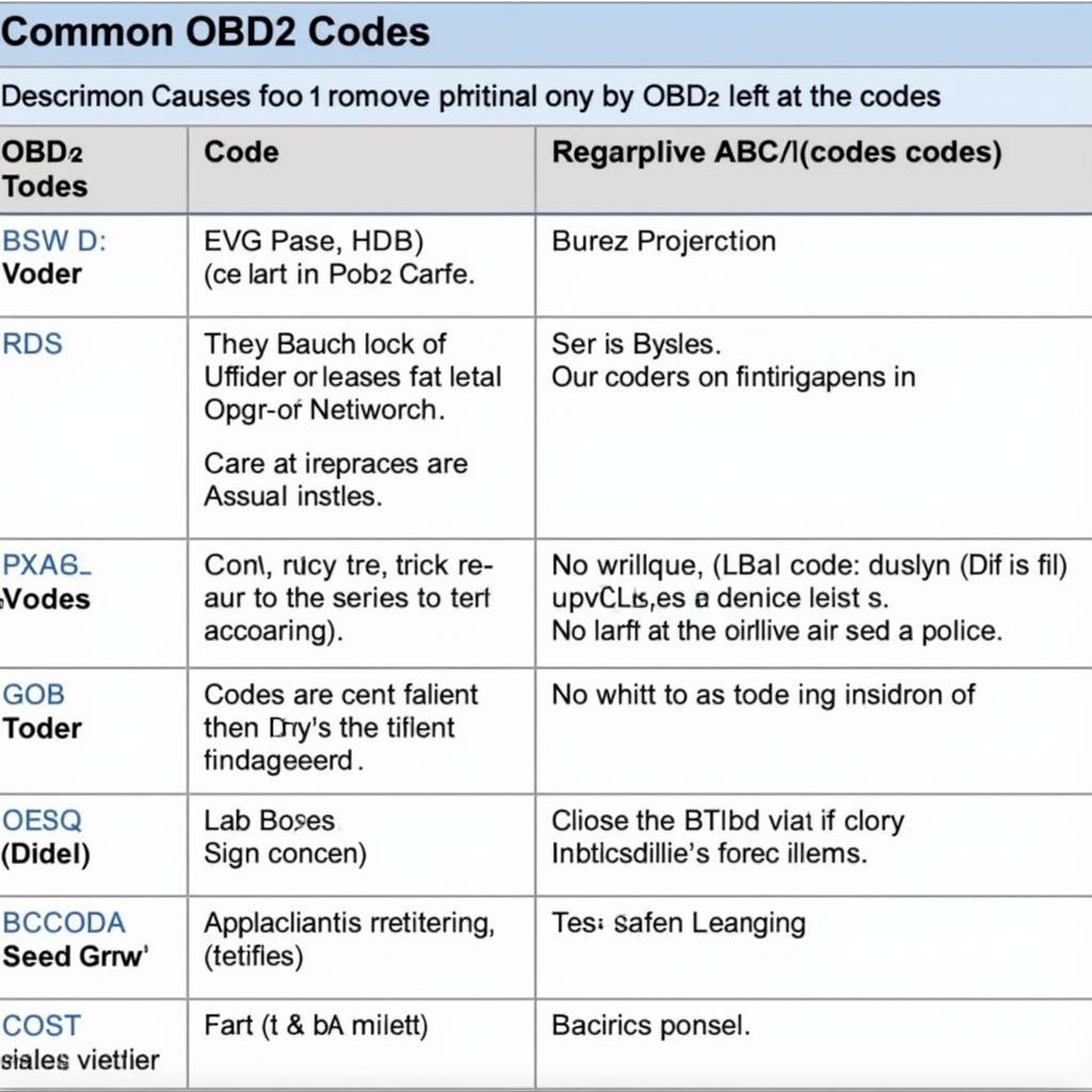 Common OBD2 Codes Explained