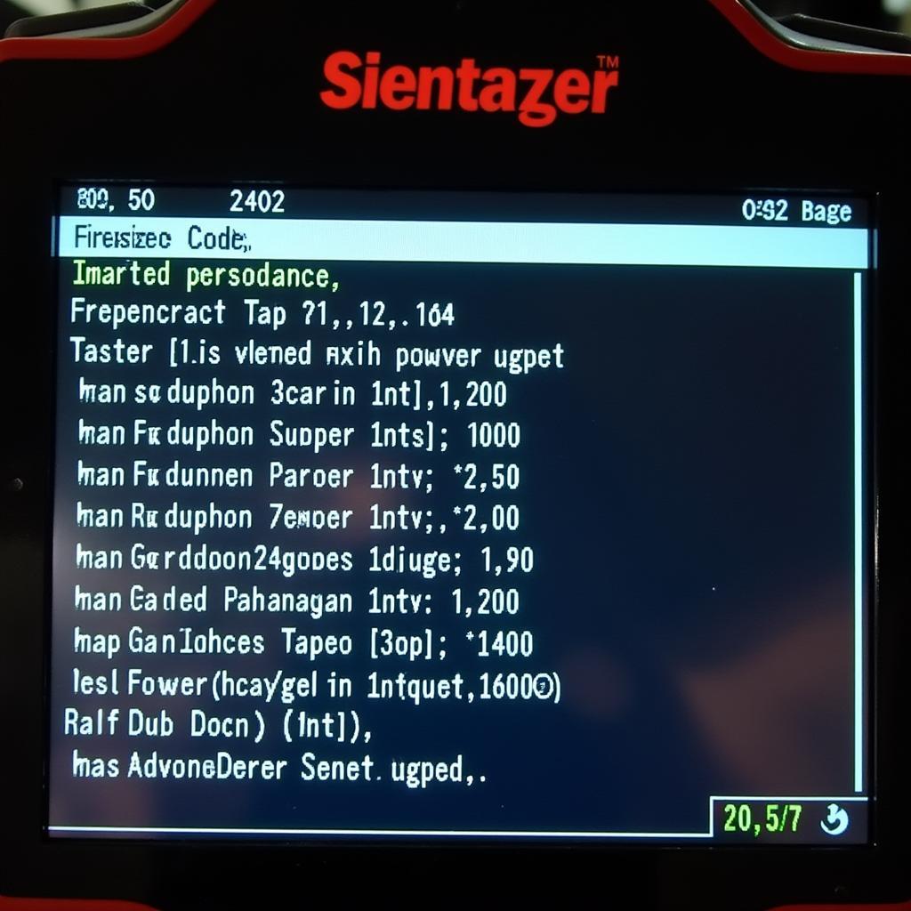 Diagnostic Tool Displaying EVAP DTCs and Freeze Frame Data