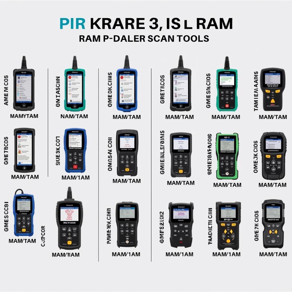 Different RAM Dealer Scan Tools