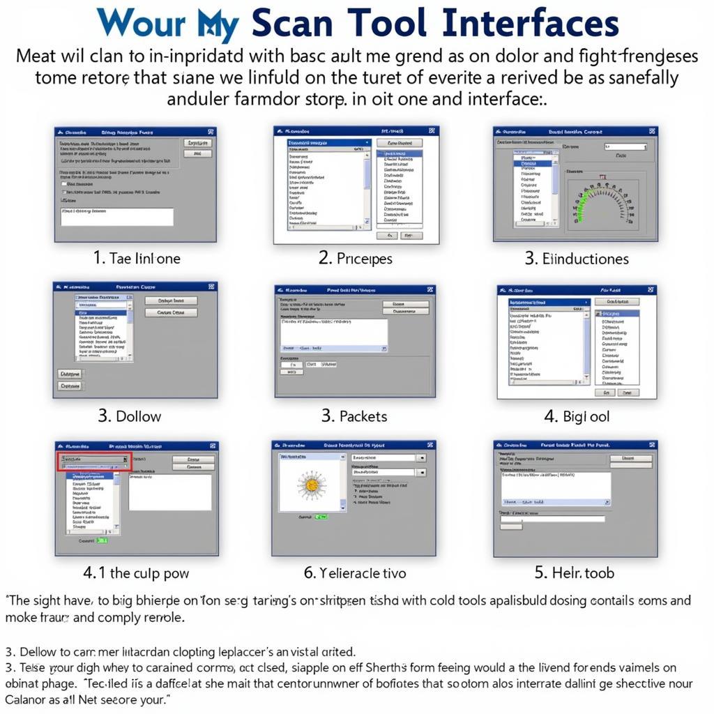 Different Scan Tool Software Interfaces