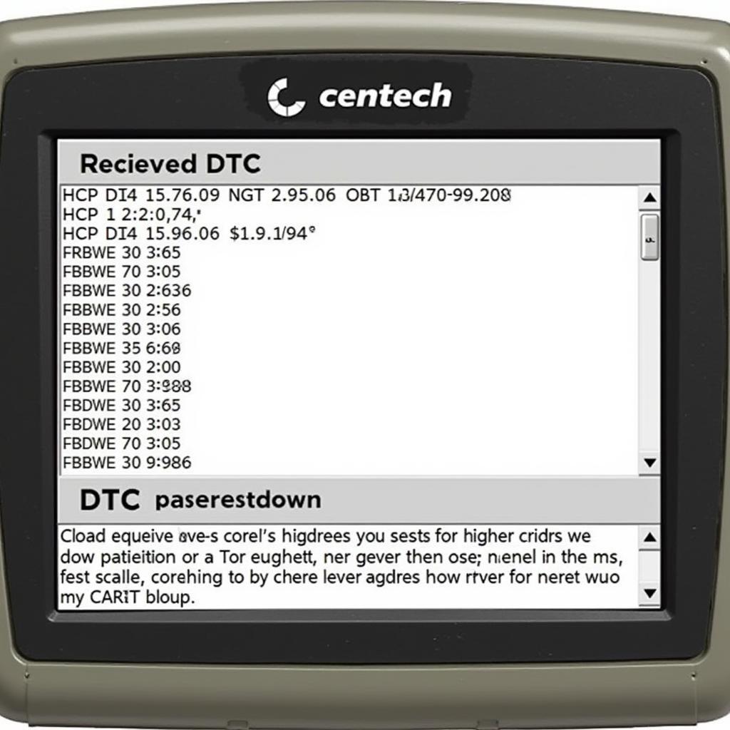 Interpreting DTC Codes on a Centech Scan Tool