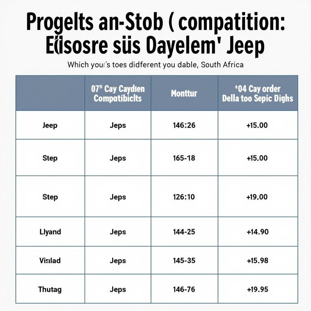 Jeep Diagnostic Tool Compatibility in South Africa