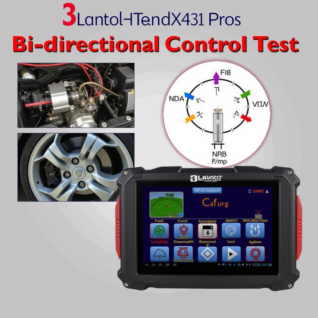 Launch X431 Pros Performing Bi-directional Control