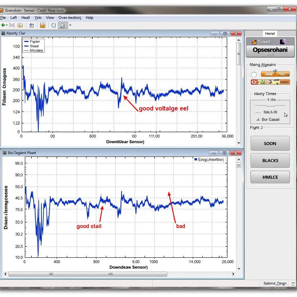 O2 Sensor Voltage Graph on Scan Tool