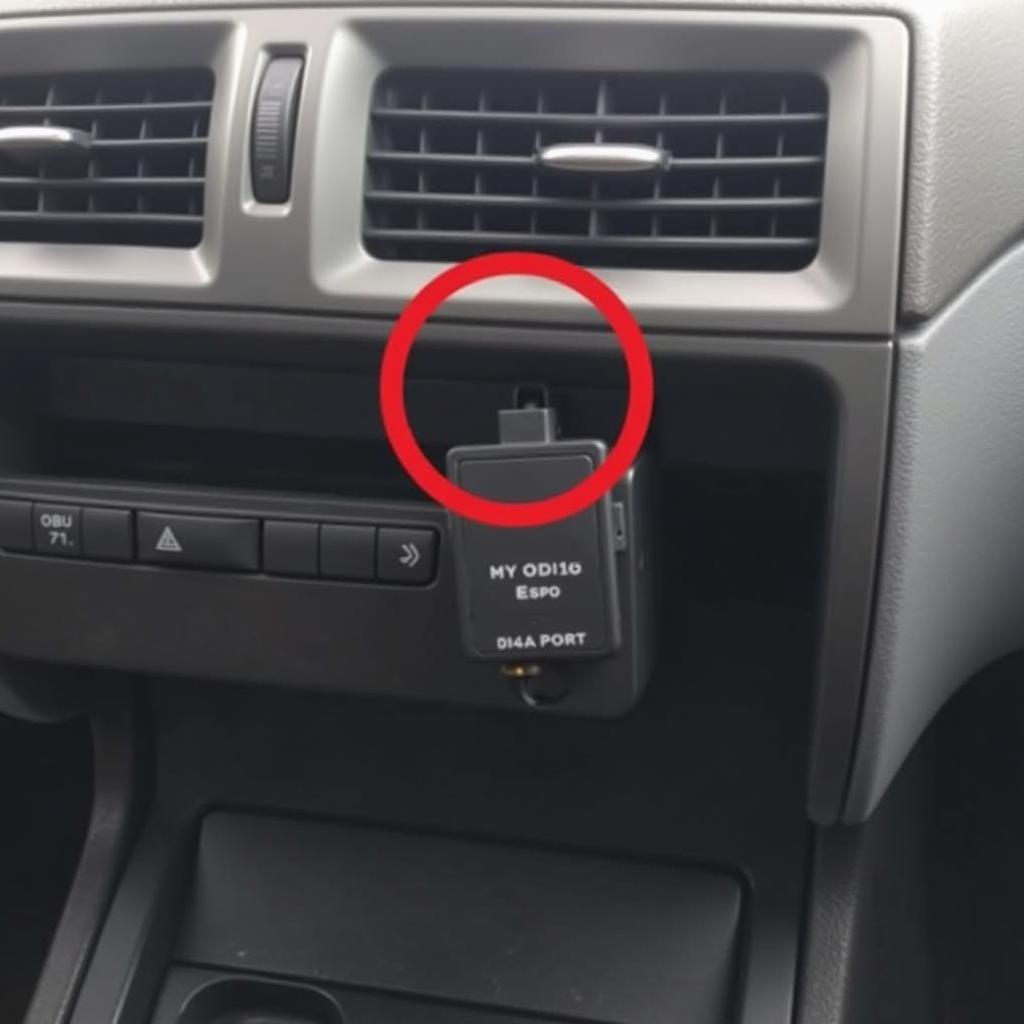 OBD2 Port Location in a Toyota Car