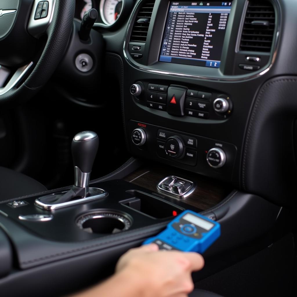 Connecting an OBD2 scan tool to a Chrysler vehicle