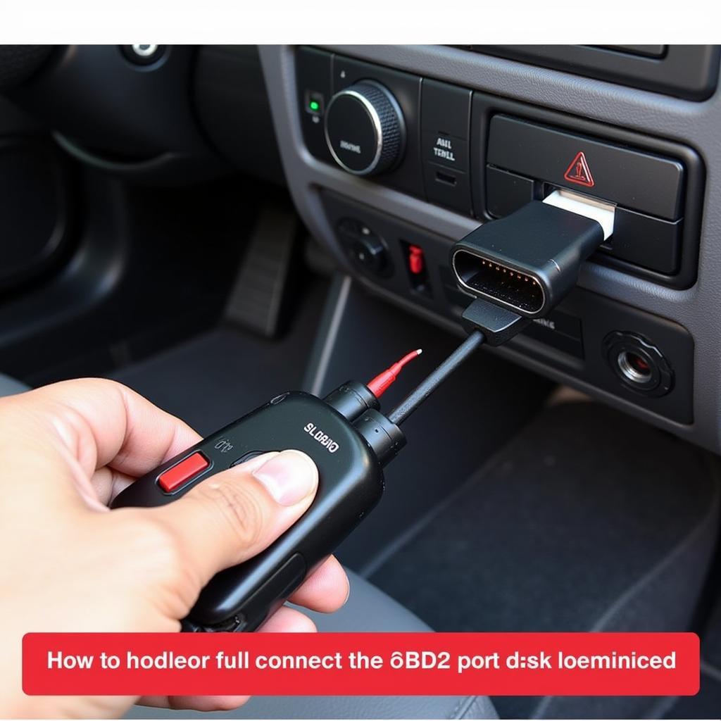 Connecting an OBD2 Scan Tool to a Vehicle's OBD2 Port