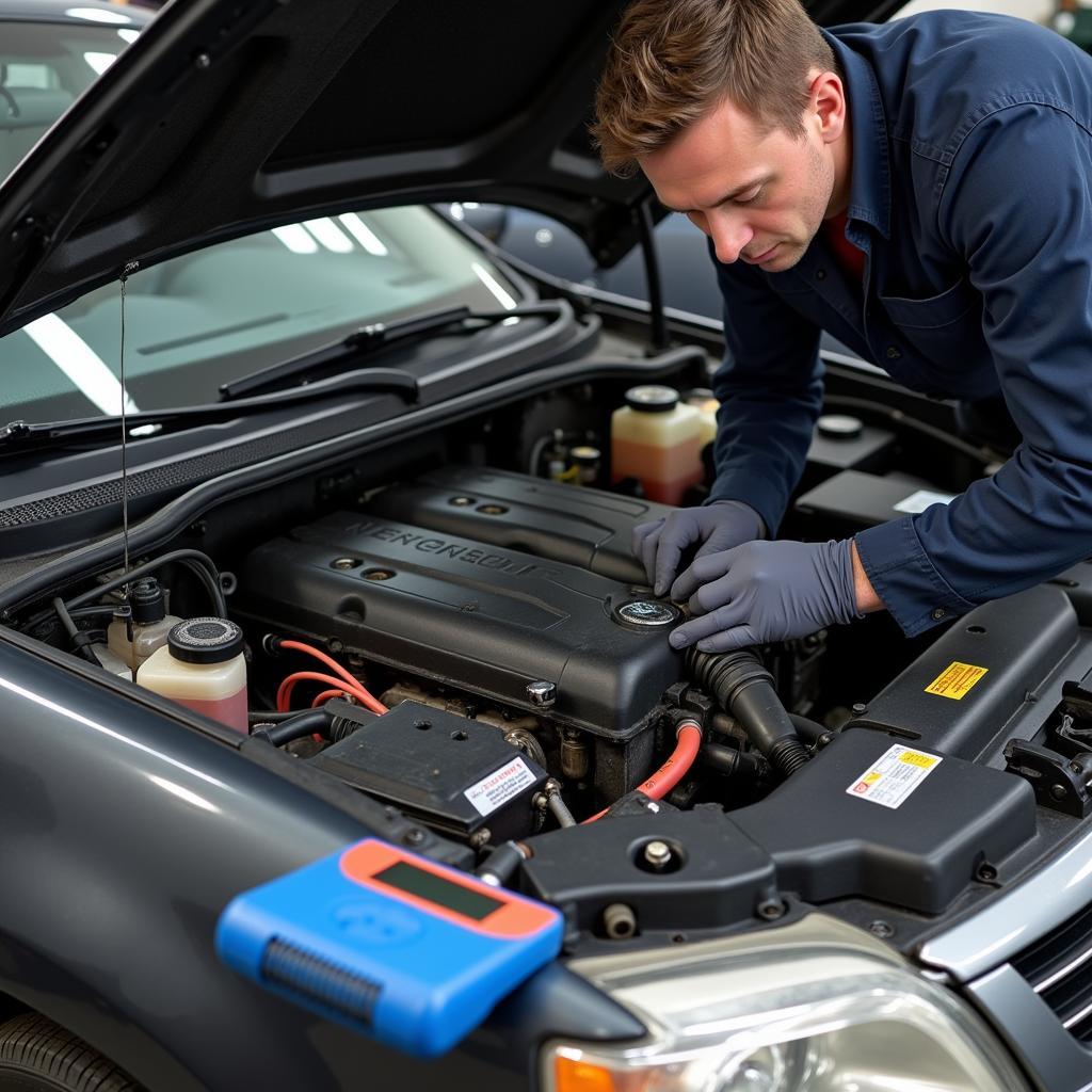 Car being repaired for P0601 code