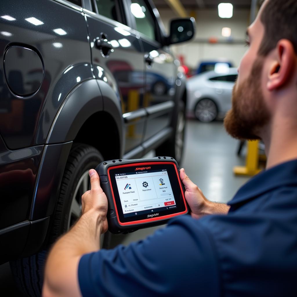 Snap-on Scan Tool in Workshop