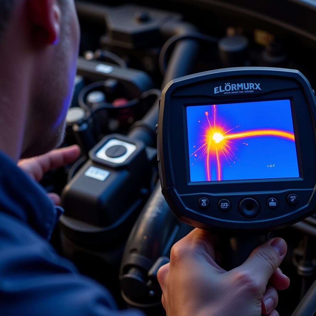 Thermal Imaging Camera Detecting Electrical Fault