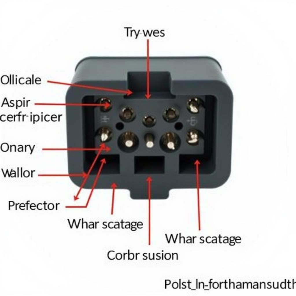 7-Way Trailer Hitch Plug Connector