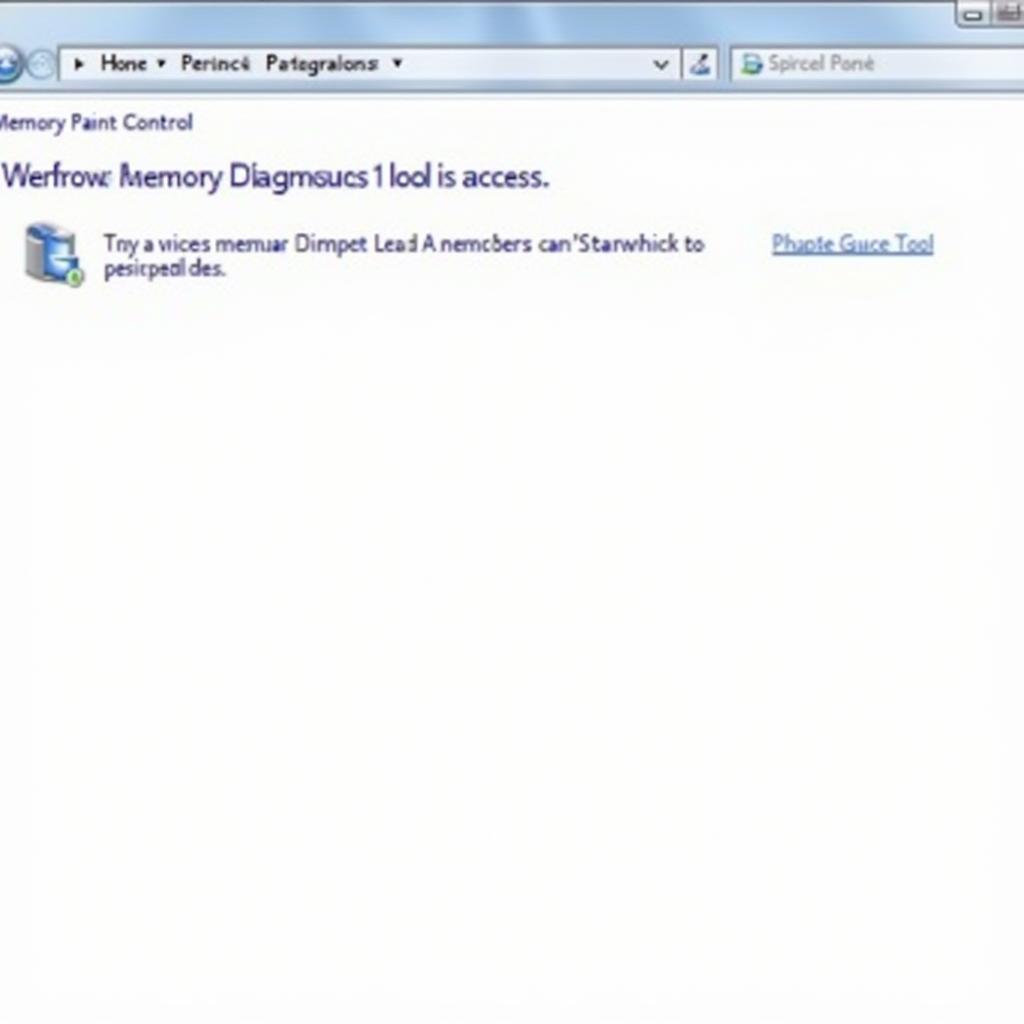 Accessing Windows 7 Memory Diagnostic Tool