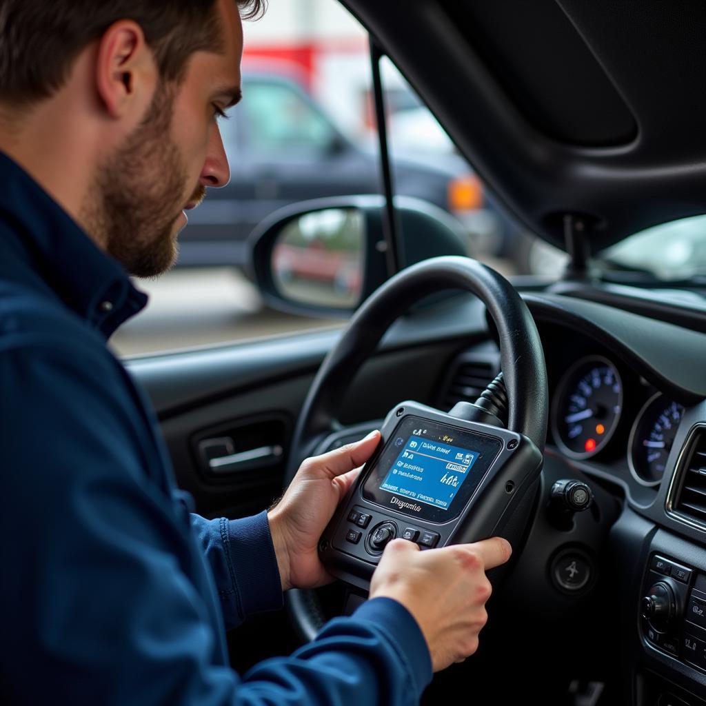 Automotive Diagnostic Tools in Use