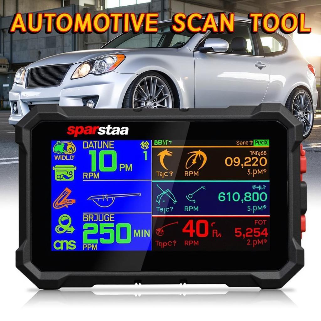 Scan Tool Display Showing Diagnostic Data