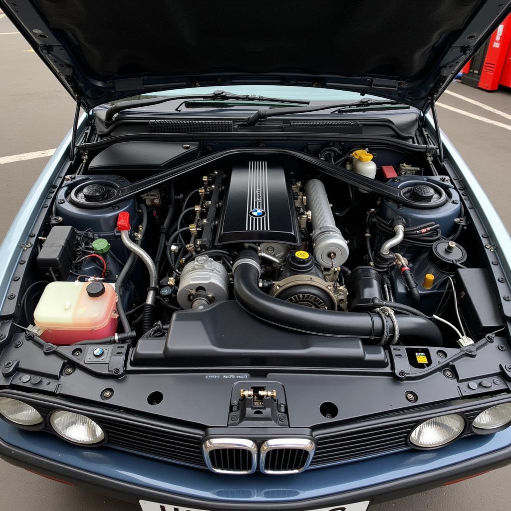 BMW E31 engine bay