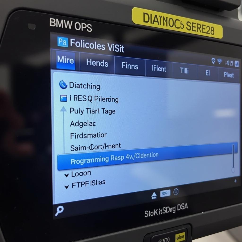 BMW OPS Diagnostic Tool Interface