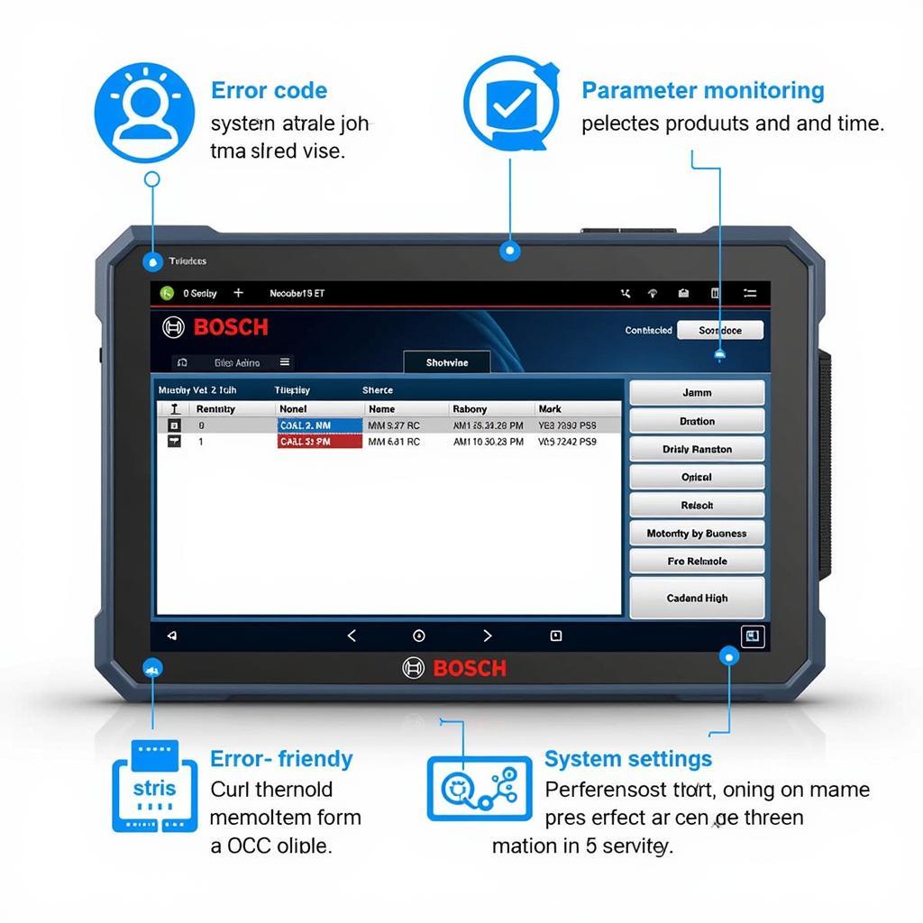 Bosch Diagnostic Tool Interface