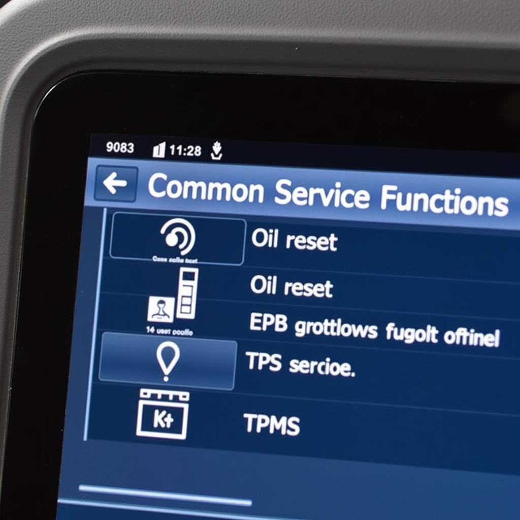 Common Automotive Scan Tool Service Functions