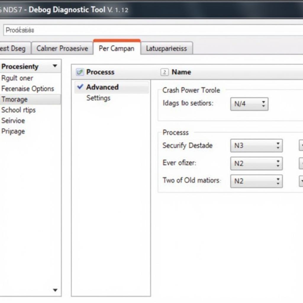 Debug Diagnostic Tool v1.2 Interface