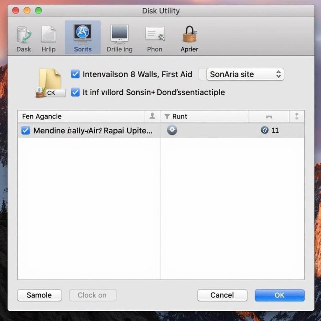 Mac Disk Utility Screenshot