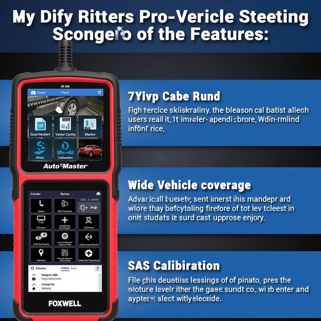 Foxwell AutoMaster Pro Scanner Features