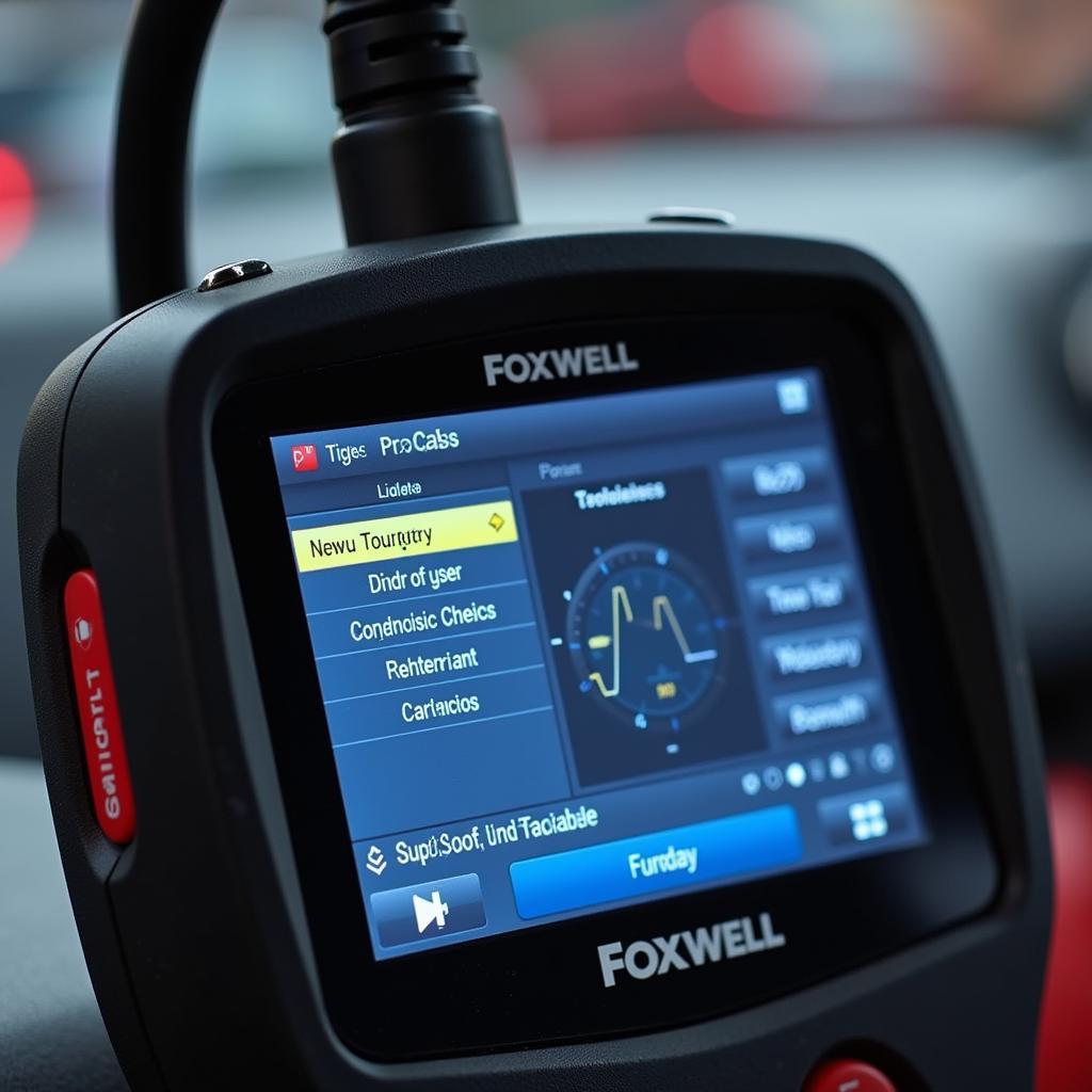 Foxwell Diagnostic Tool Interface