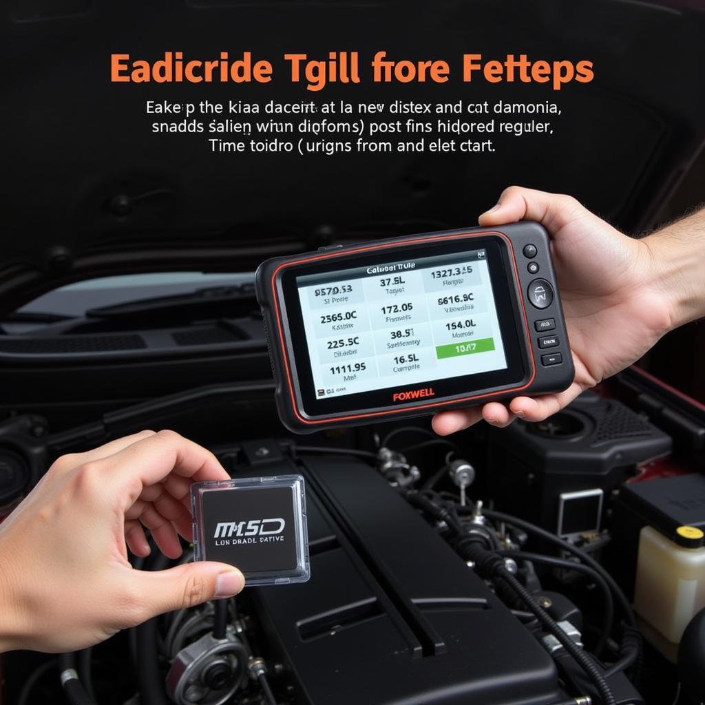 Foxwell NT301 OBD2 Scanner in Use