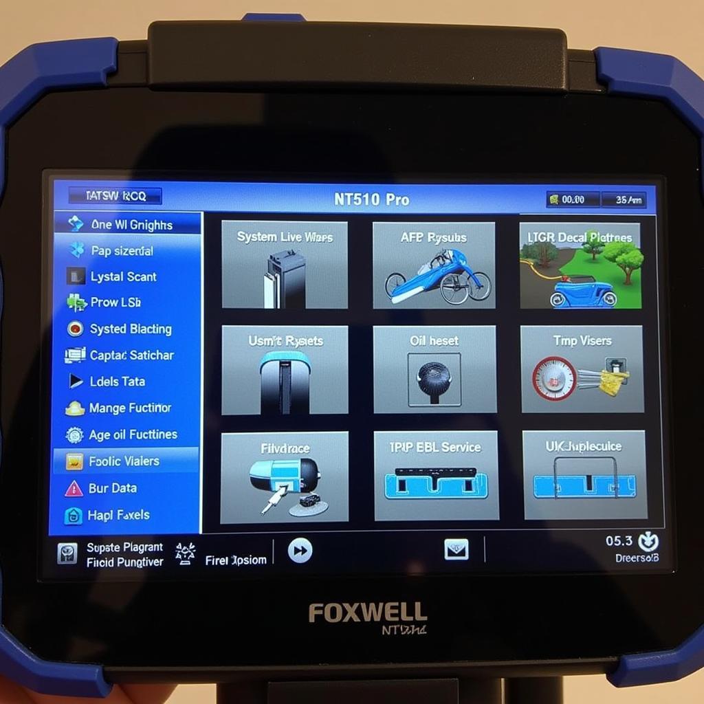 Foxwell NT510 Pro displaying various features