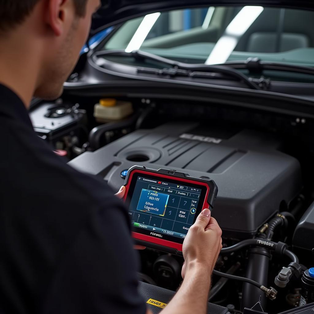 Foxwell NT630 Pro Performing Diagnostics