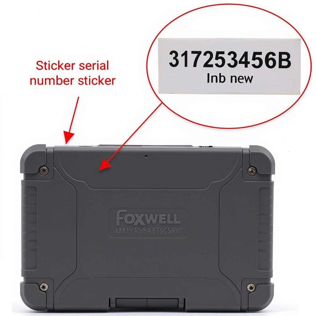 Foxwell NT650 Serial Number Location