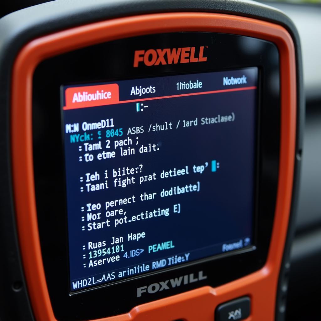 Foxwell Scanner Diagnosing ABS Issue