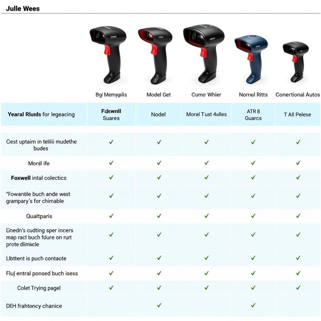 Foxwell Scanner Models Comparison