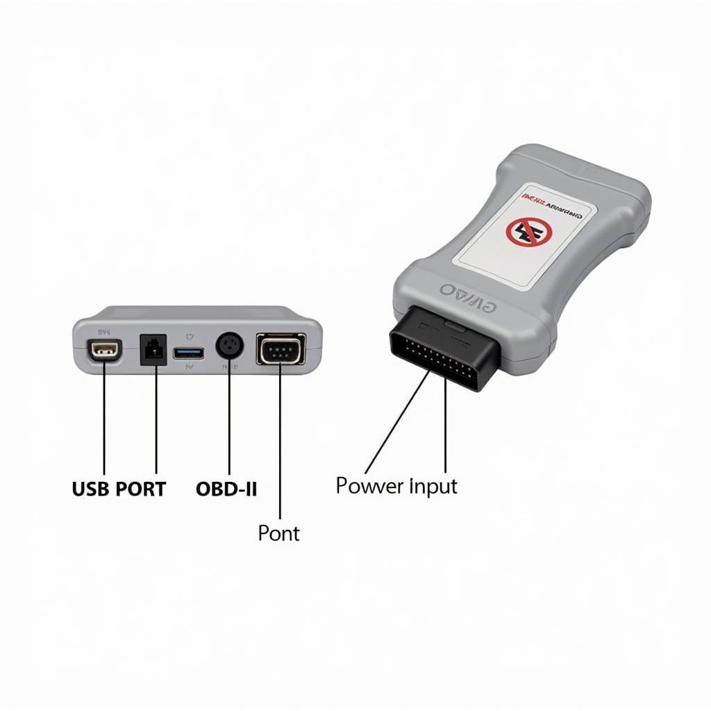 GM MDI Diagnostic Tool Ports and Connections