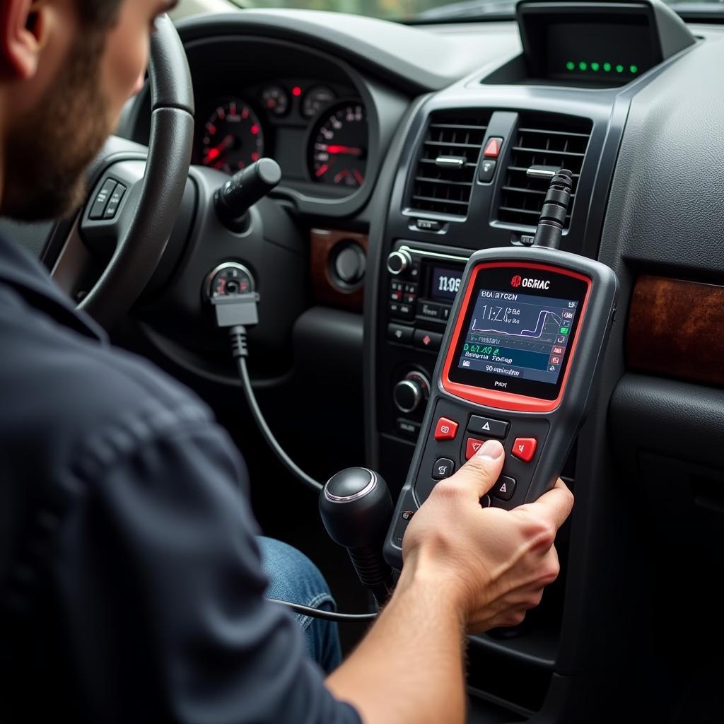 GMC Envoy Diagnostic Tool in Use