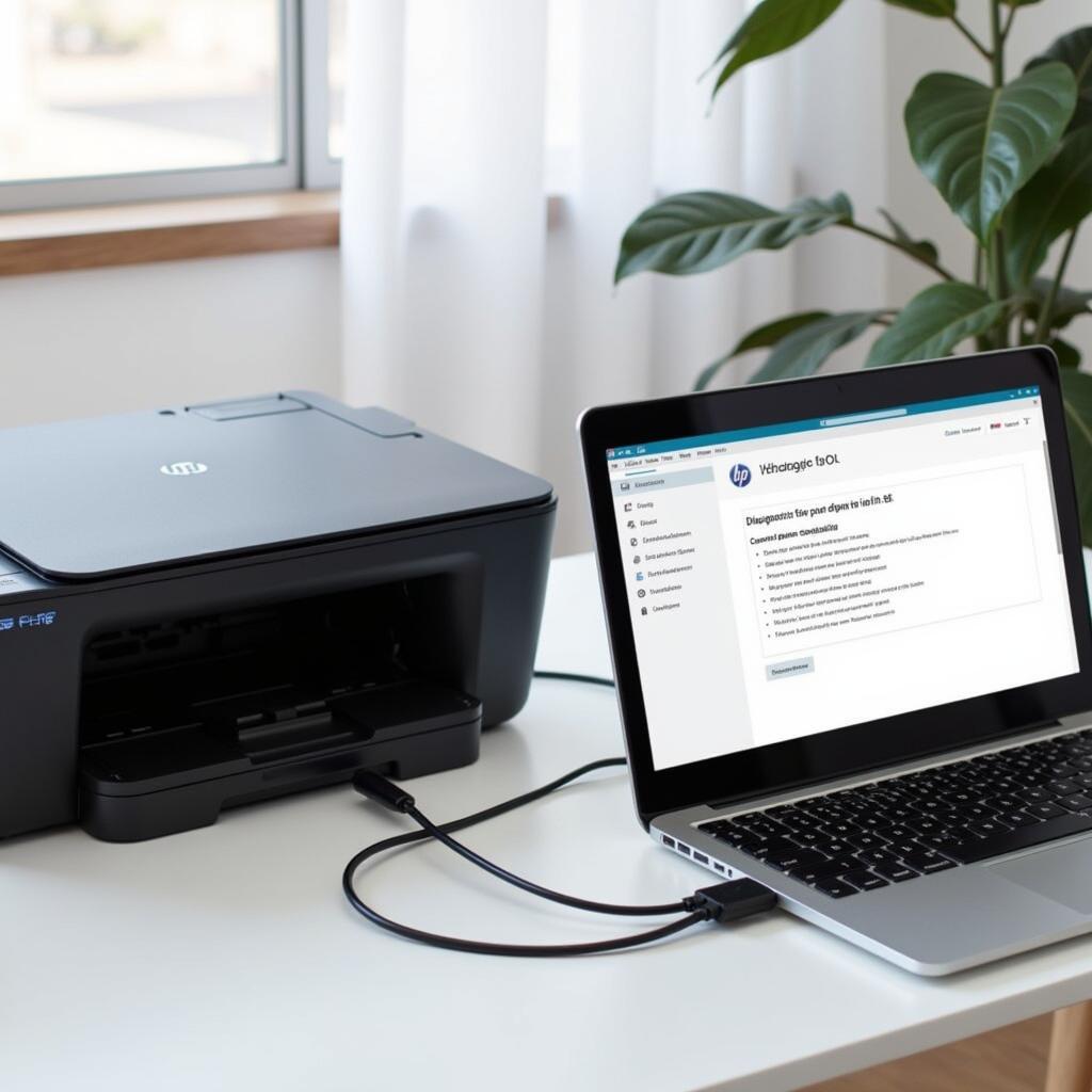 HP Printer Connected to Laptop