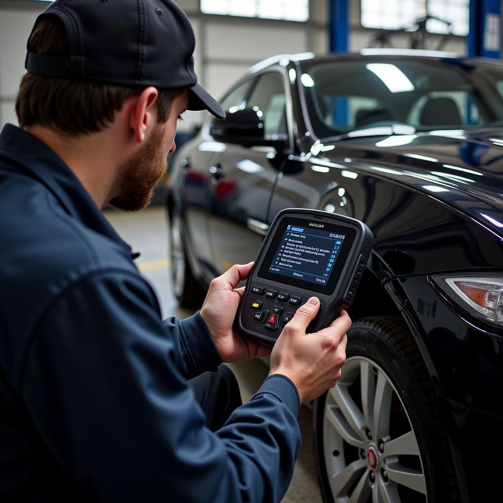 Jaguar Scan Tool IDs Diagnostic Process