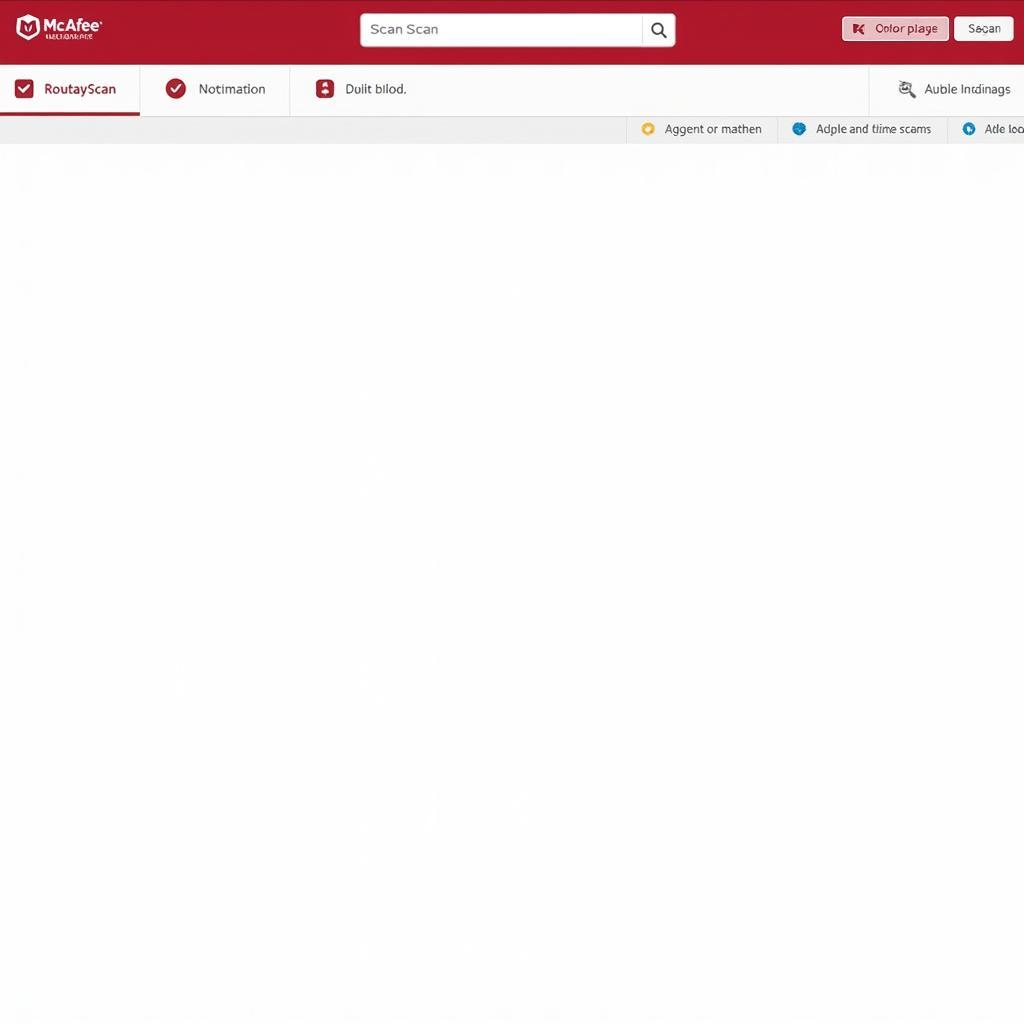 McAfee Online Scan Tool Interface