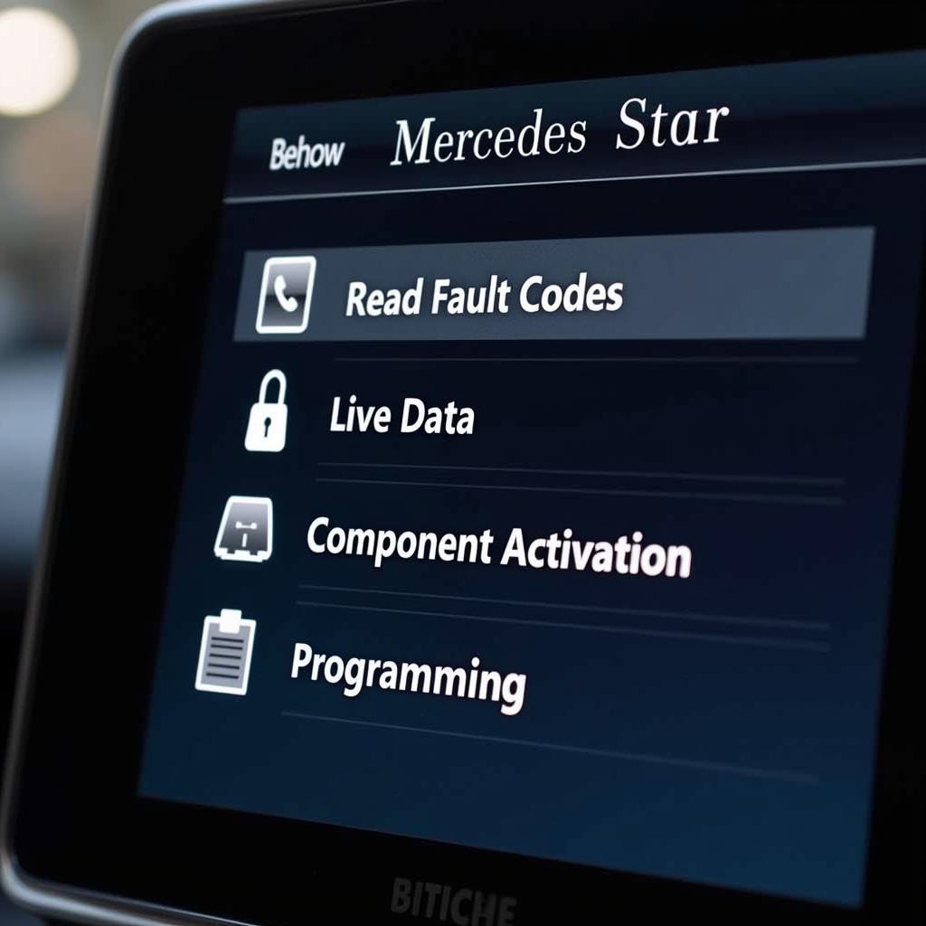 Mercedes Star Diagnostic Tool Functions