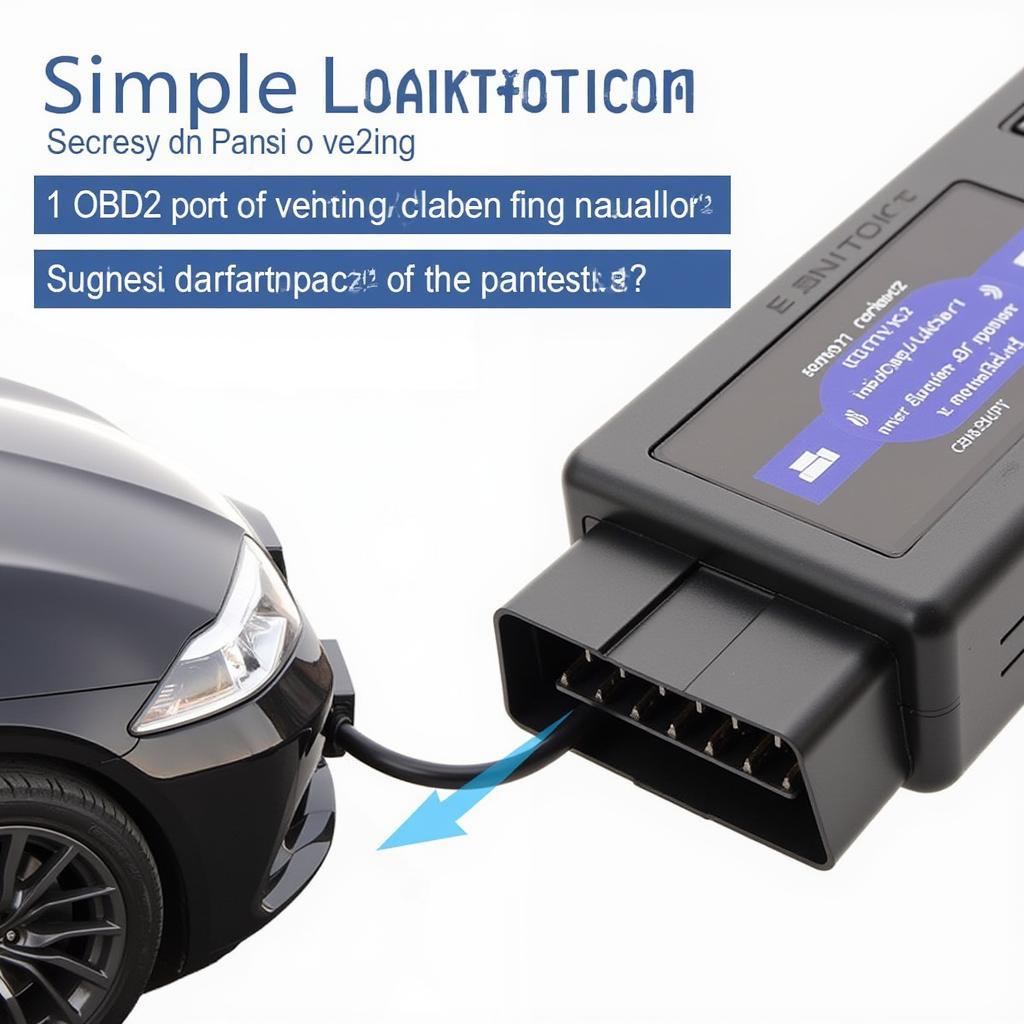 Car's OBD2 Port with ELM327 Connected