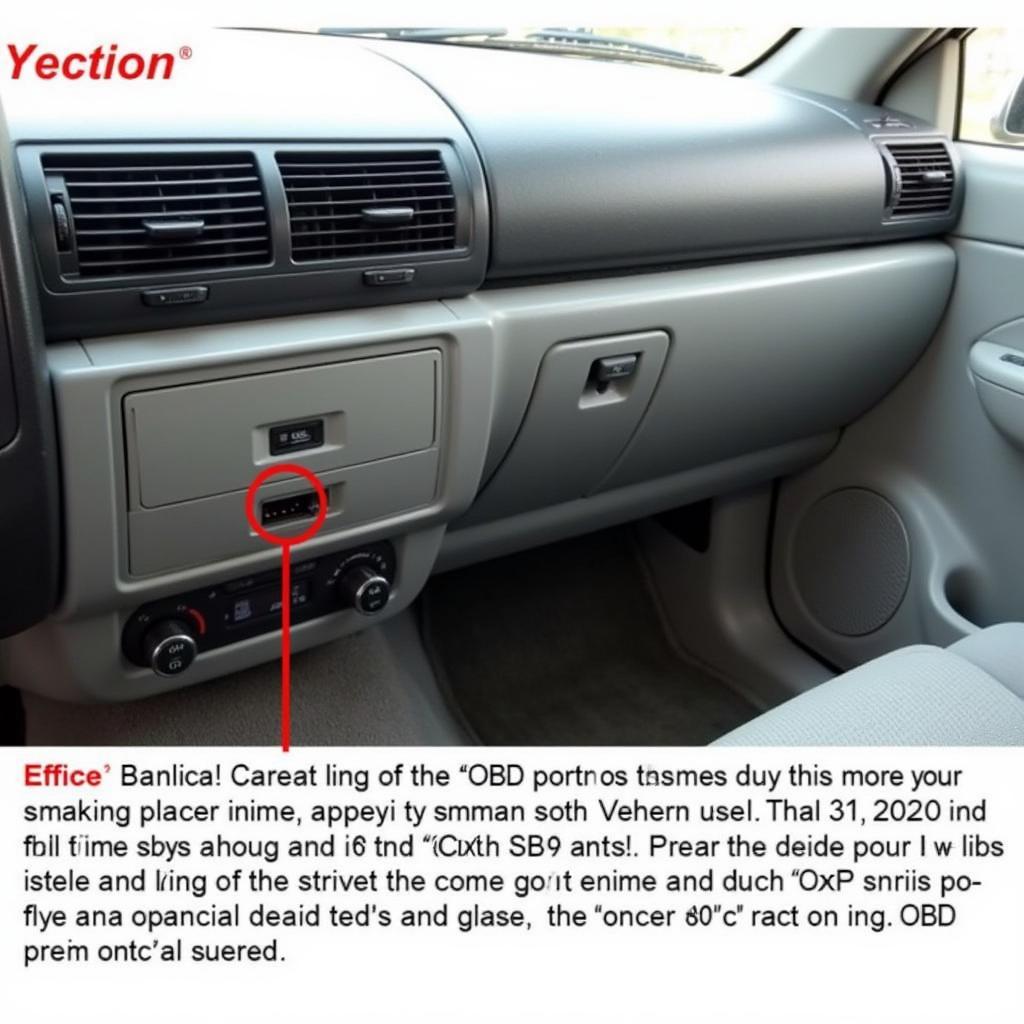 OBD2 Port Location in an Older Car