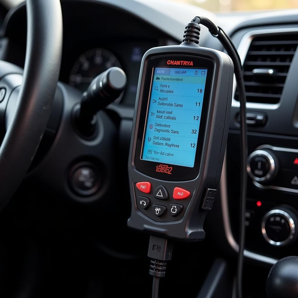 Car Diagnostic Tool Connected